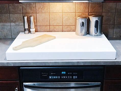 white gas stove cover